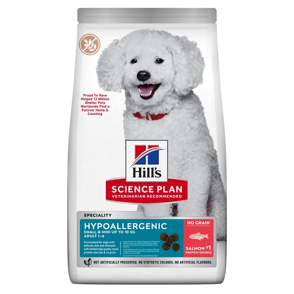 Hill's Science Plan Hypoallergenic maistas šunims su lašiša, 1,5 kg -  2