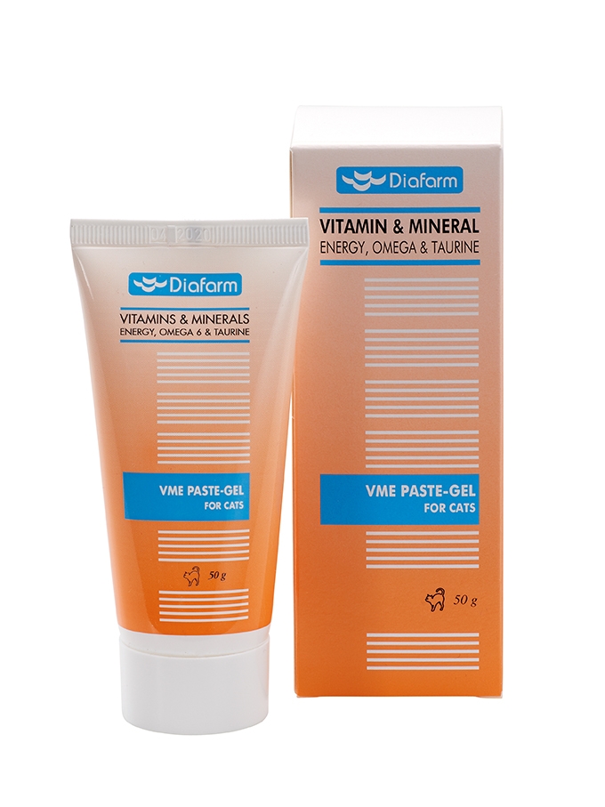 Diafarm Vitamin&Mineral vitaminų pasta katėms, 50 g -  3