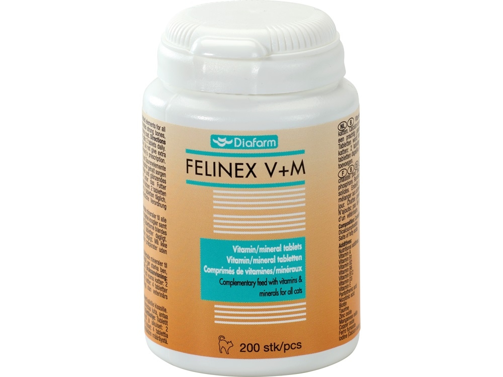 Diafarm Felinex vitaminai katėms 200vnt -  2