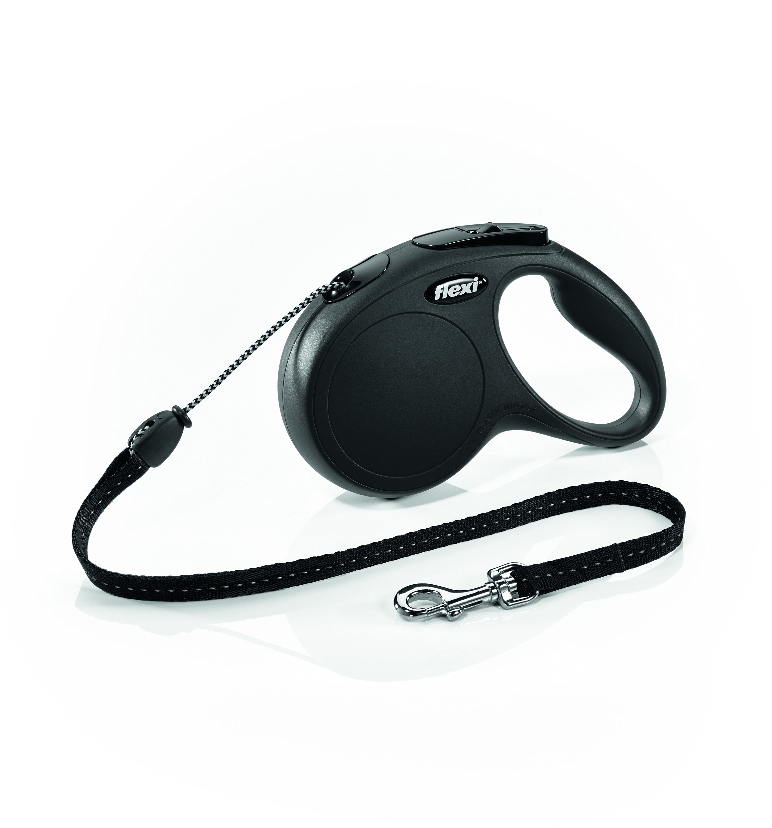 Flexi Classic virvinis pavadėlis, M/5 m, juodas -  2
