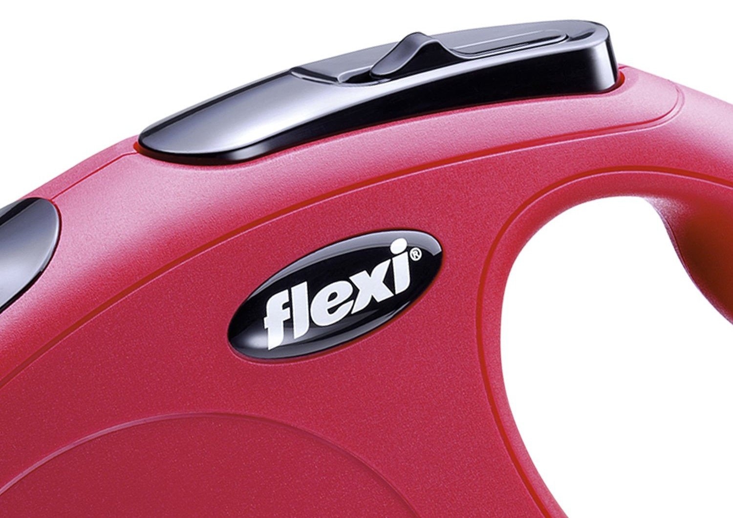Flexi Classic automatinis virvinis pavadėlis, S/8 m, raudonas -  5