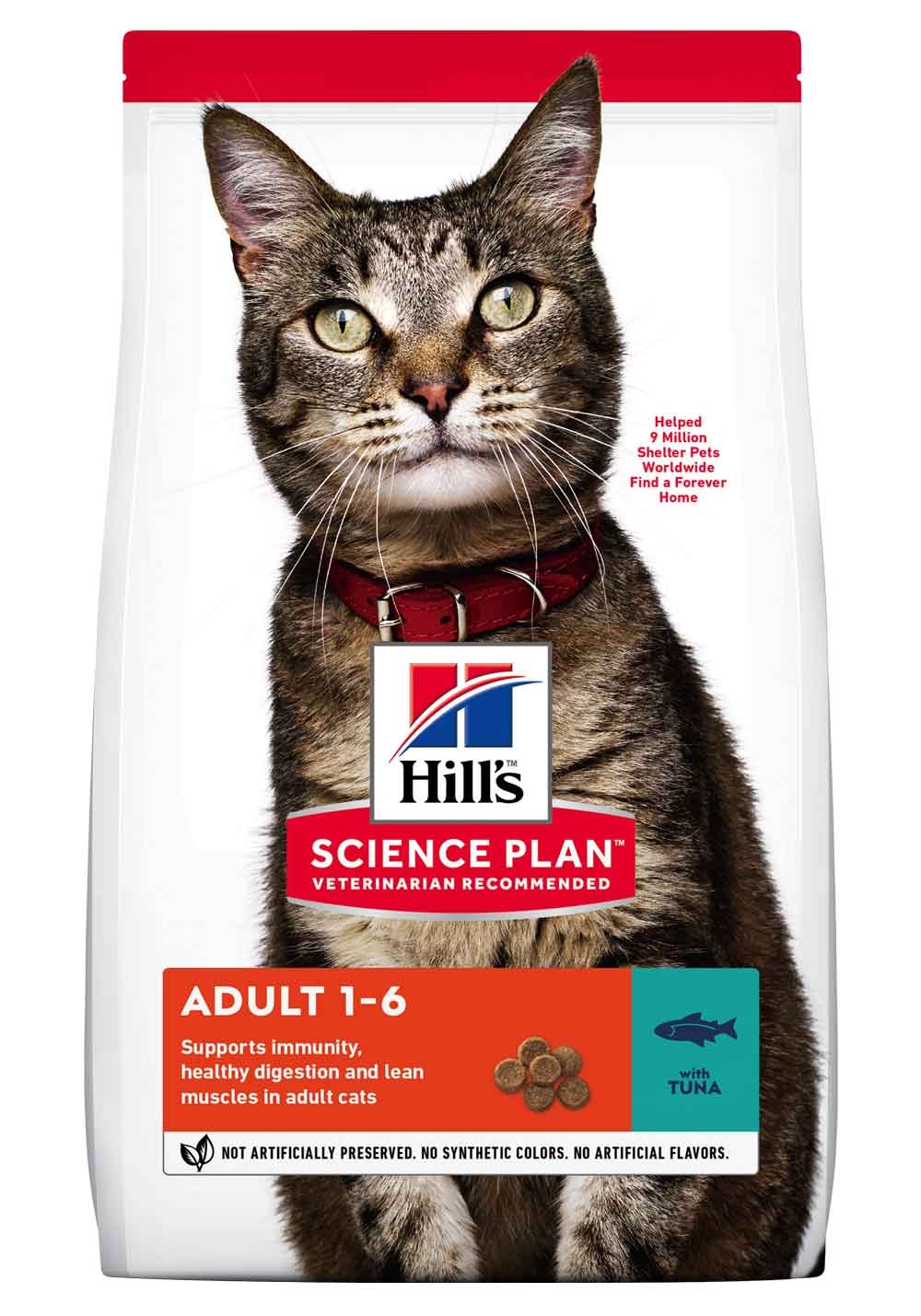 Hill's Science Plan Adult maistas katėms su tunu, 1,5 kg -  6
