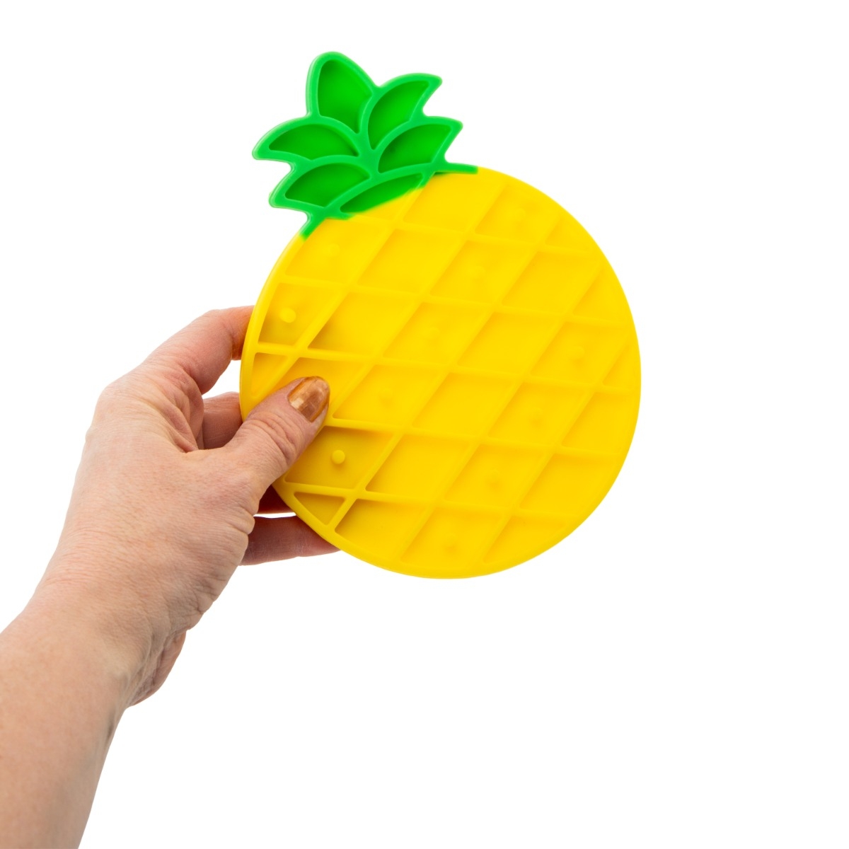 Beeztees Pineapple laižymo kilimėlis, geltonas, 30x20x3 cm -  4