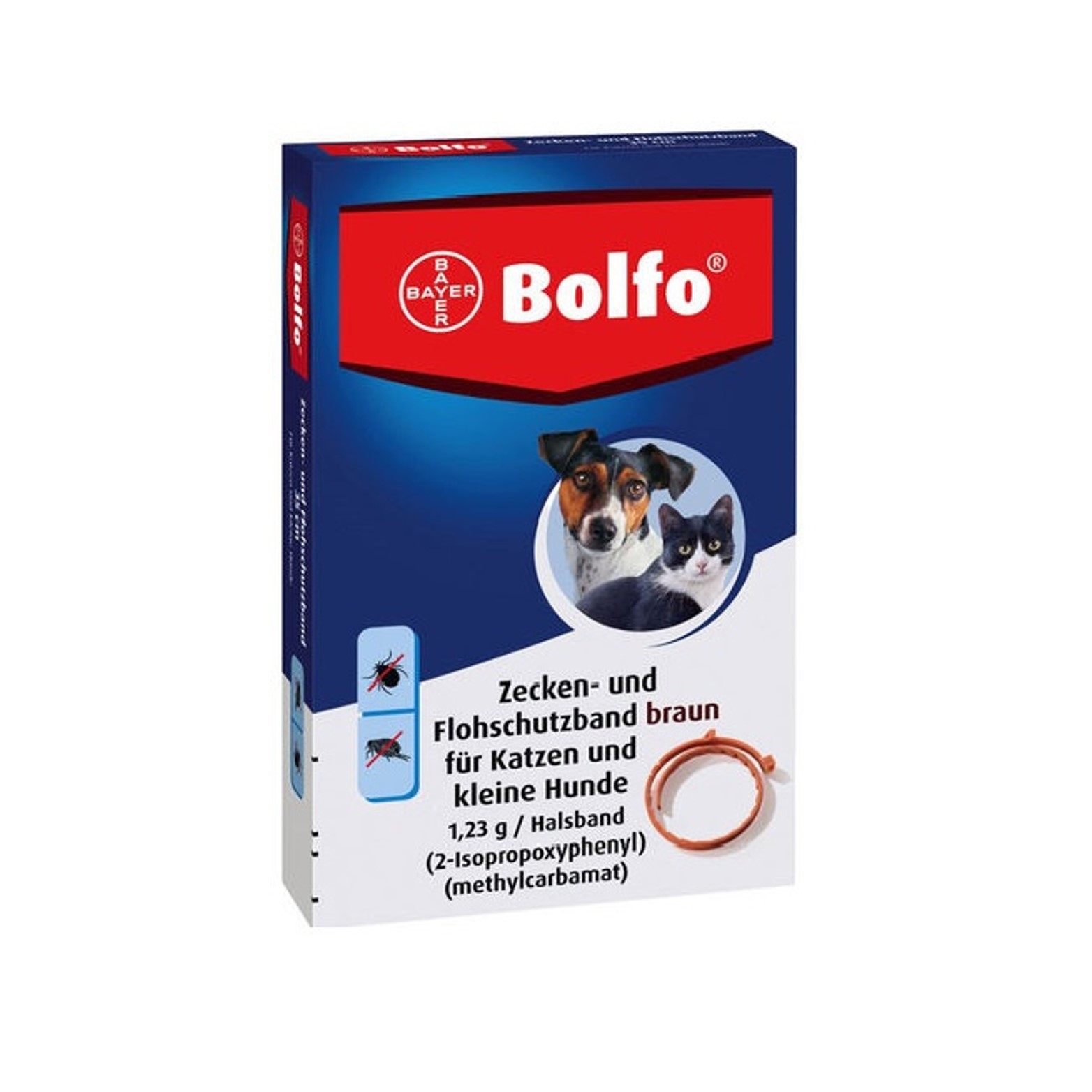 Bolfo antkaklis nuo blusų ir erkių katėms ir šunims 38cm -  2