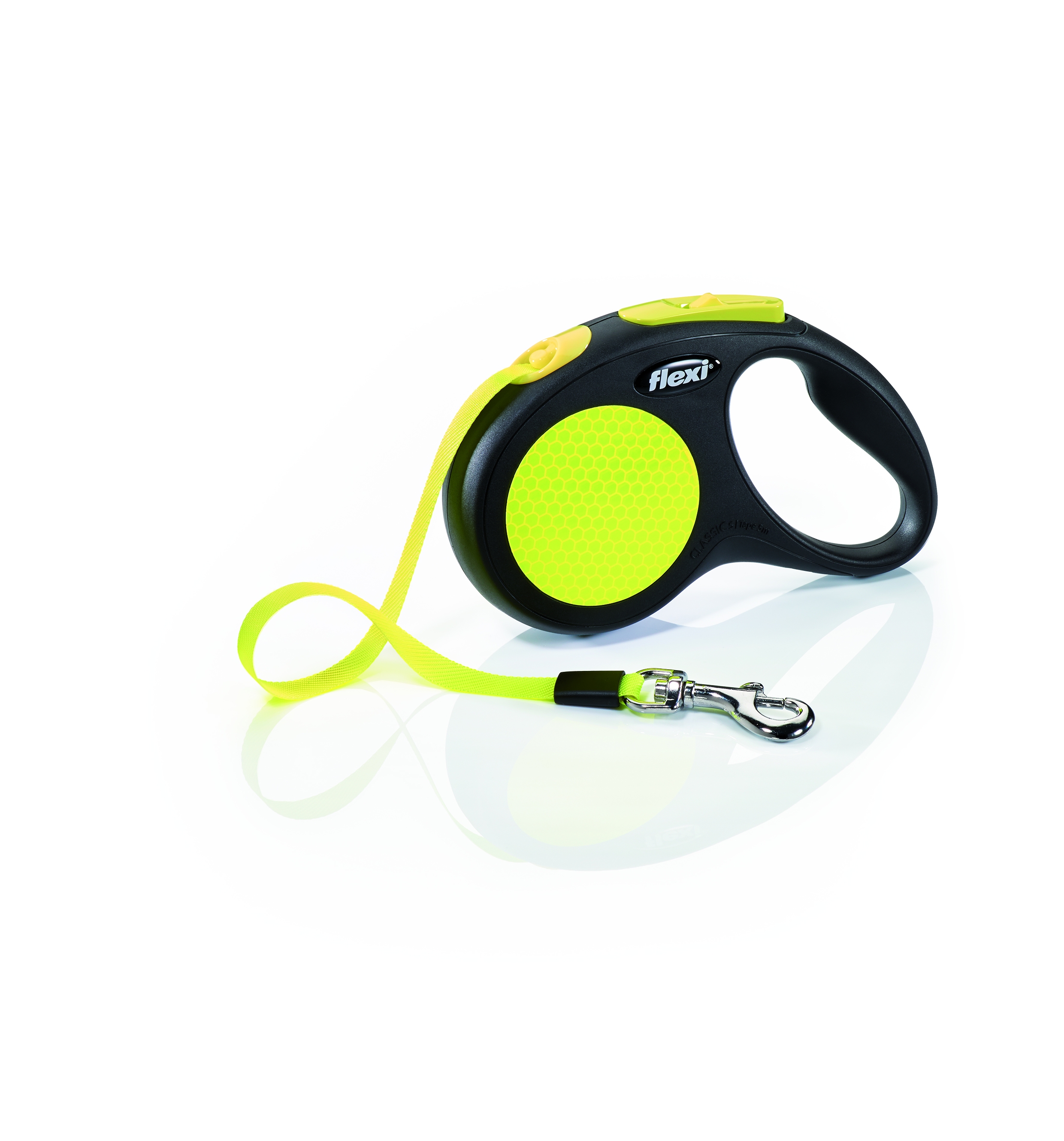 Flexi Neon automatinis juostinis pavadėlis S/5 m, neoninis -  2