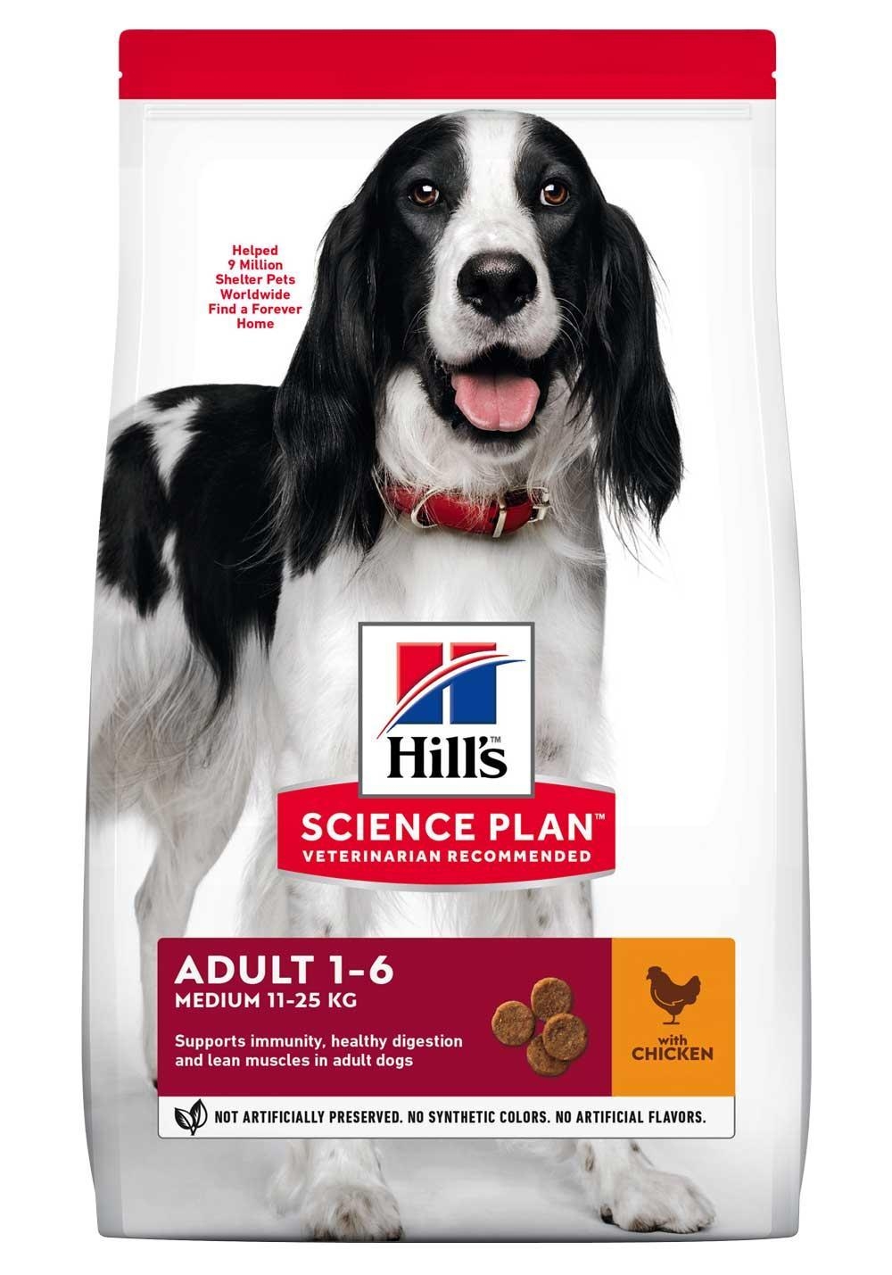 Hill's Science Plan Adult Medium maistas šunims su vištiena, 2,5 kg -  6
