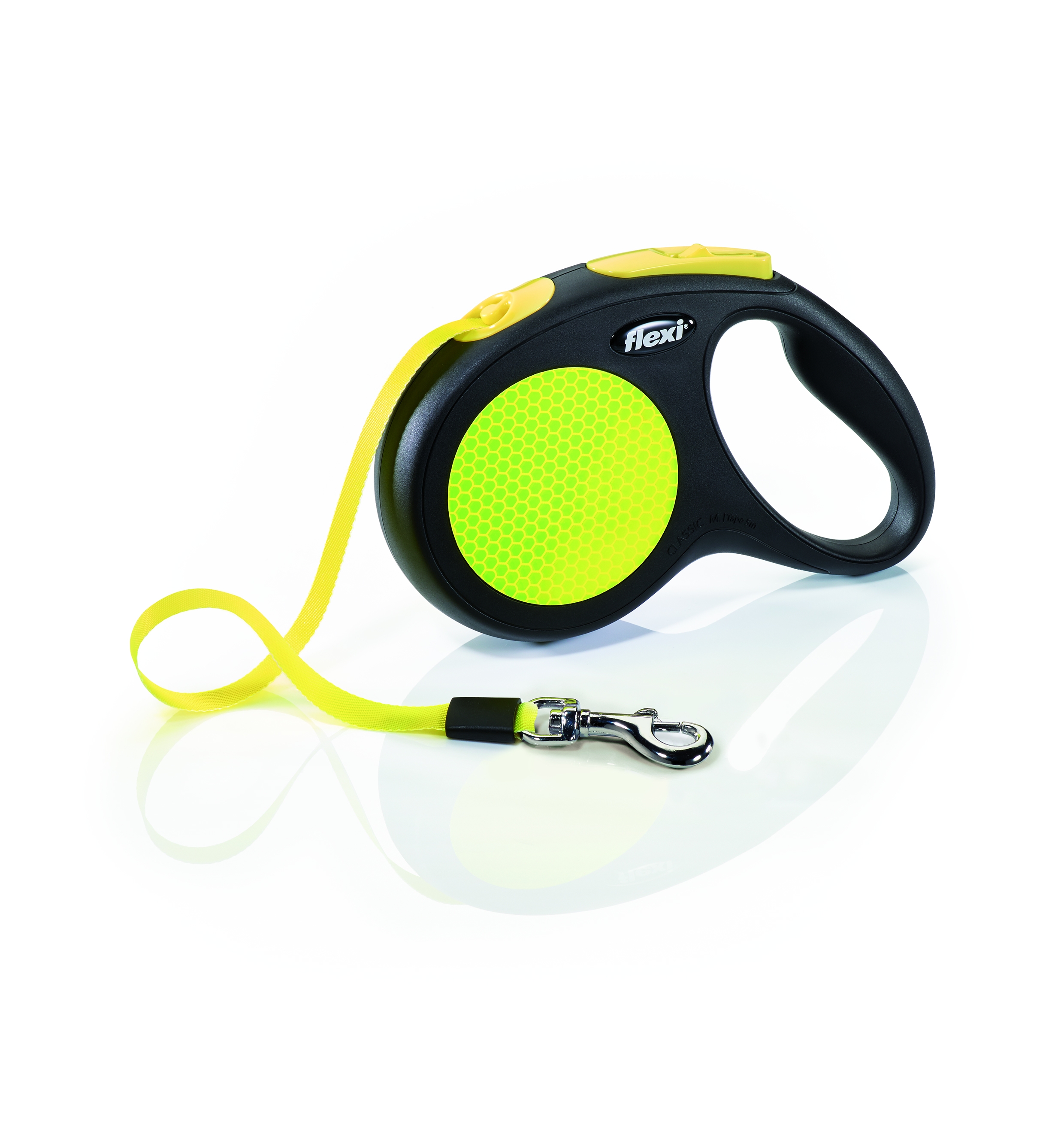 Flexi Neon automatinis juostinis pavadėlis M/5 m, neoninis -  2