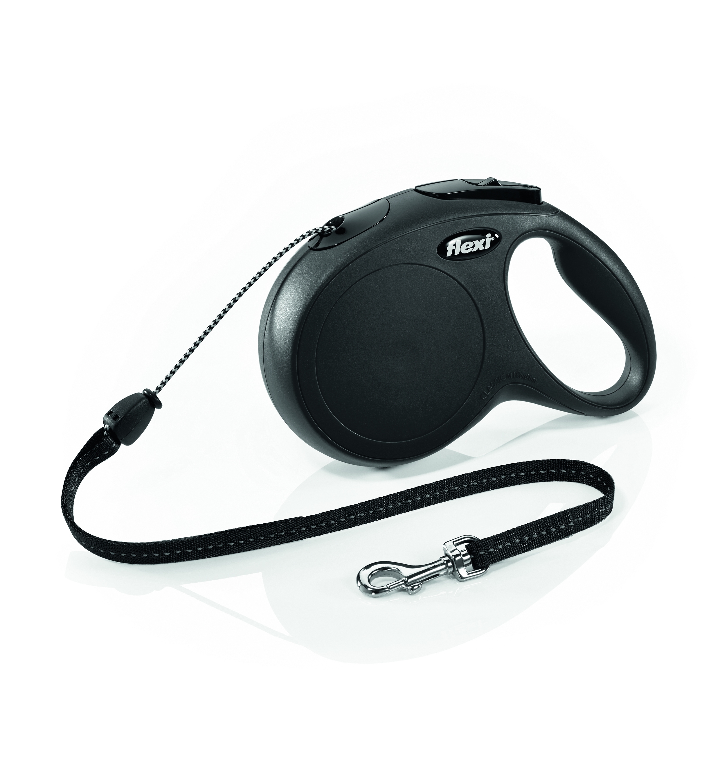 Flexi Classic automatinis virvinis pavadėlis, M/8 m, juodas -  2