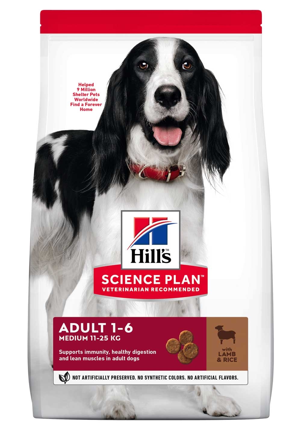 Hill's Science Plan Adult Medium maistas šunims su ėriena, 2,5kg -  6