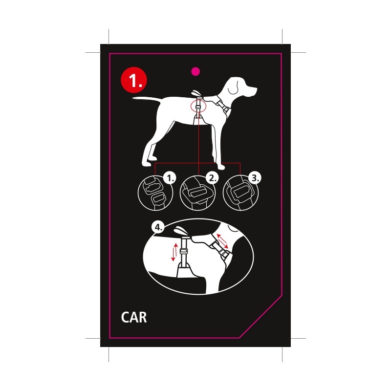 Rukka Car automobilinės petnešos, L, 65-80 cm, juodos -  6