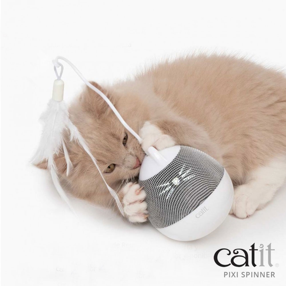 Catit Pixi Spinner interaktyvus žaislas katėms, pilkas -  2