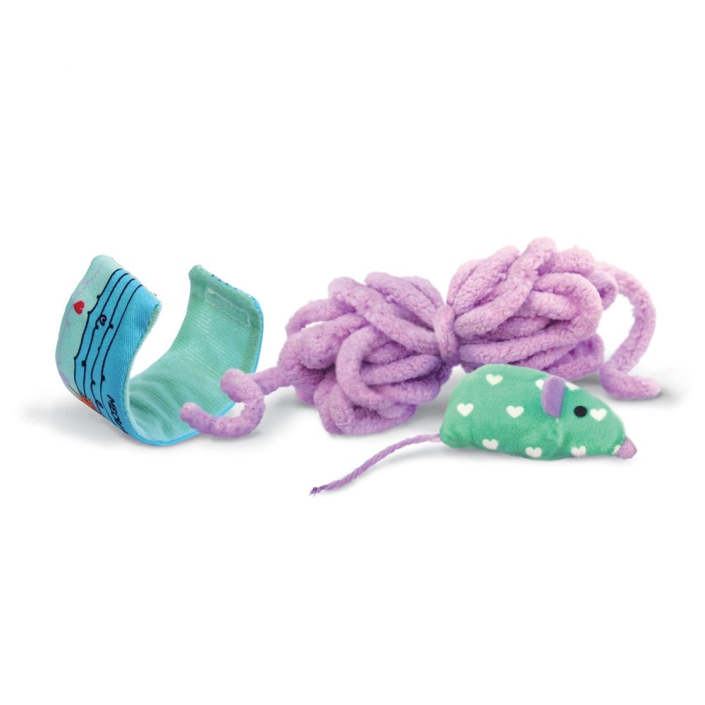 KONG Pull-A-Partz Yarnz žaislas katėms, įv, spalvų -  4