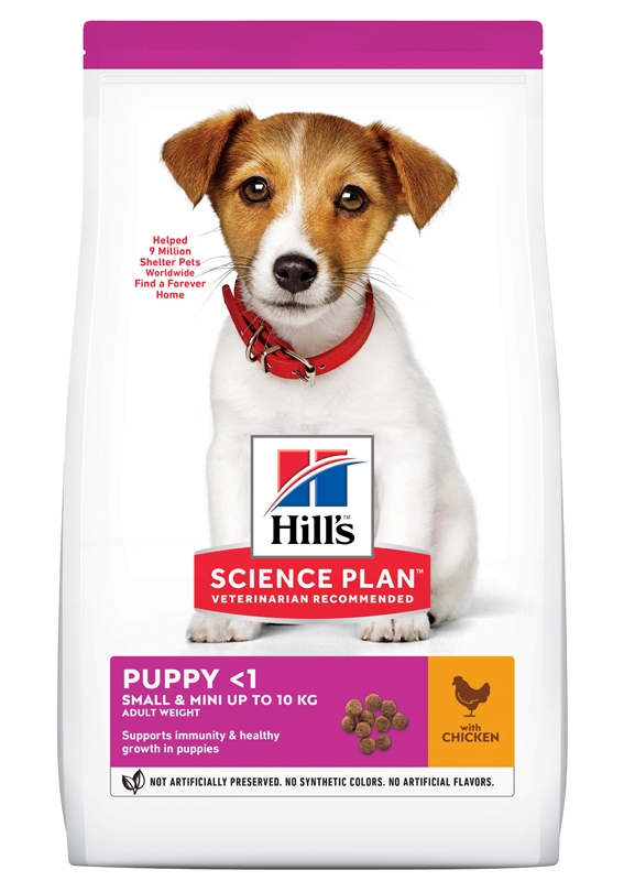 Hill's Science Planmaistas mažų veislių šuniukams, su vištiena, 1,5kg -  2