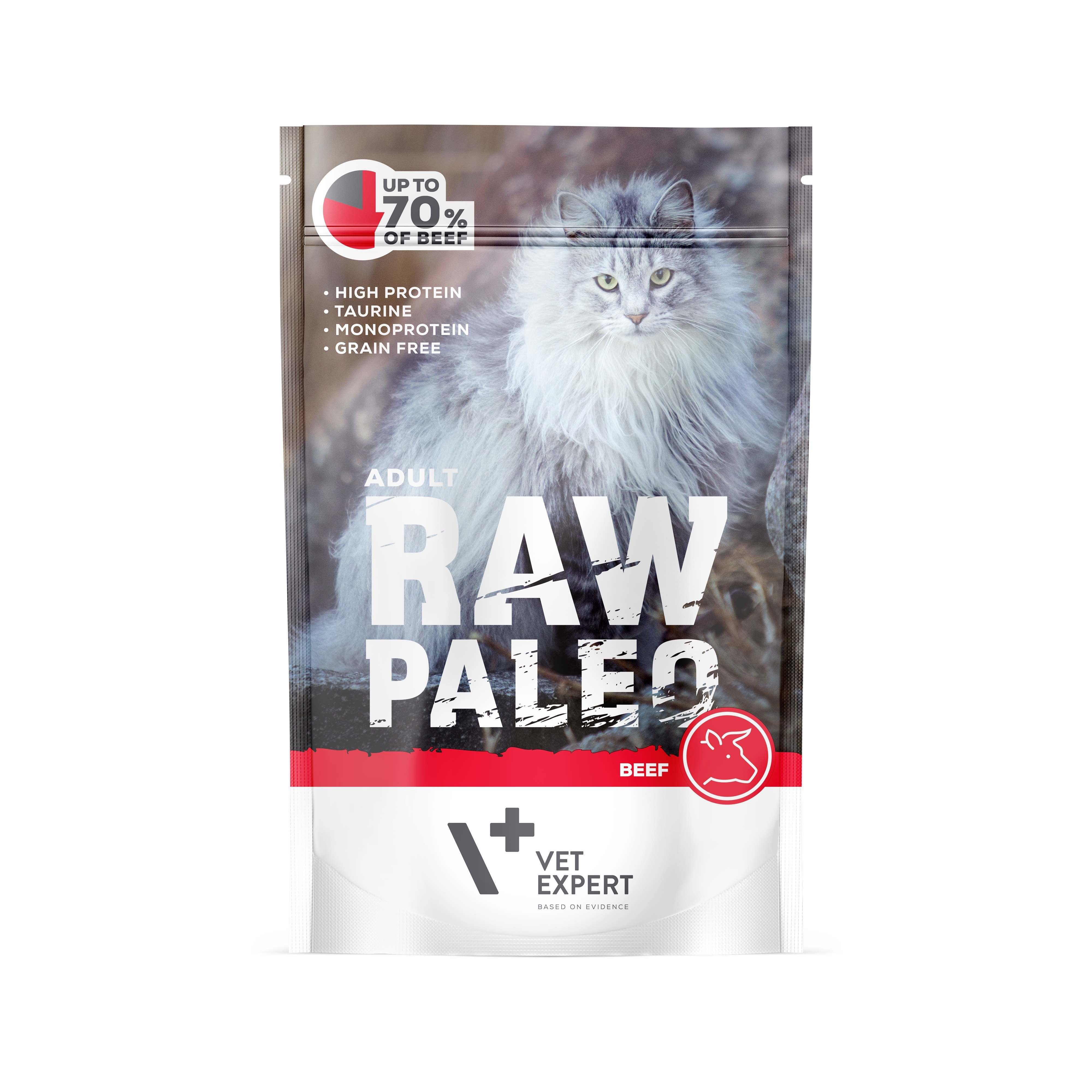 Raw Paleo Adult Cat guliašas katėms su jautiena, 100 g -  2