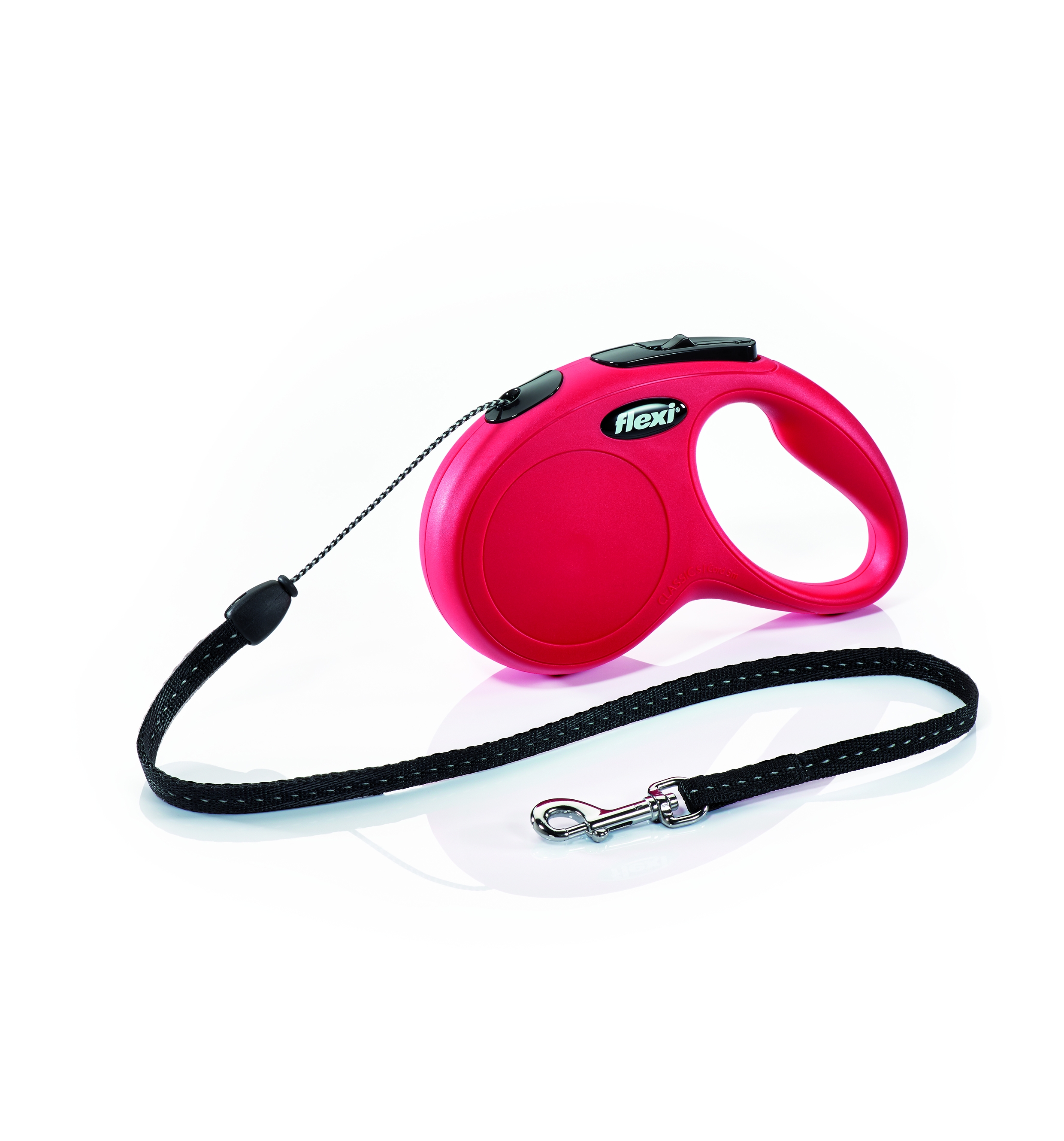 Flexi Classic automatinis virvinis pavadėlis, S/5 m, raudonas -  2