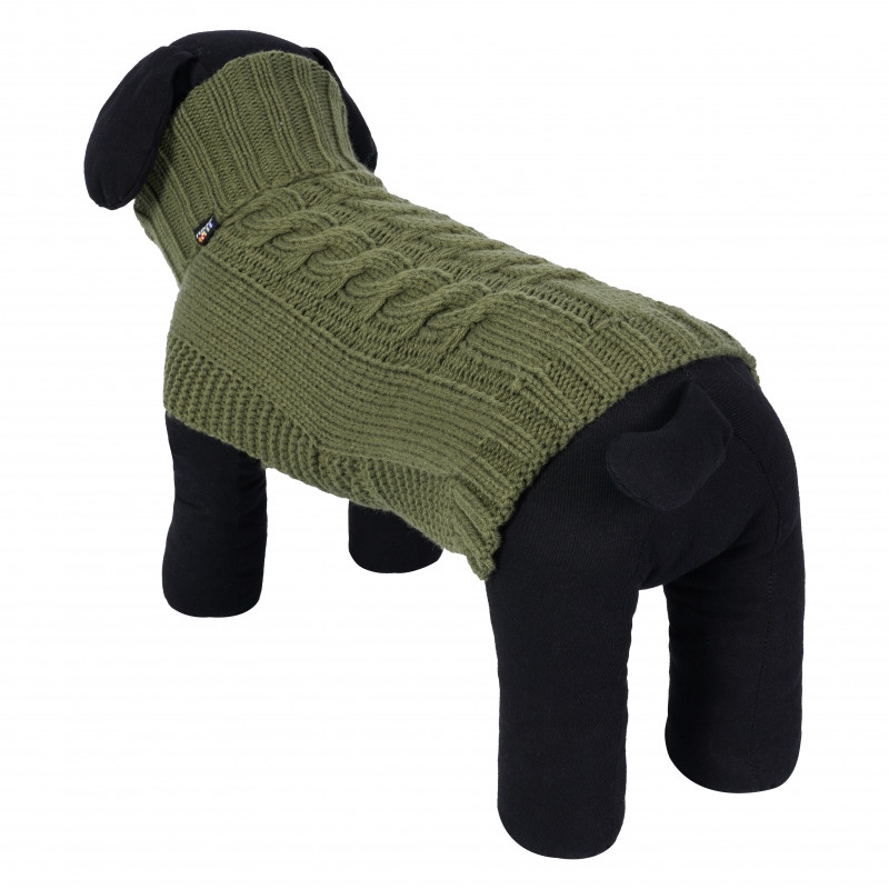 Rukka Wooly megztinis šunims, S, chaki sp. -  2