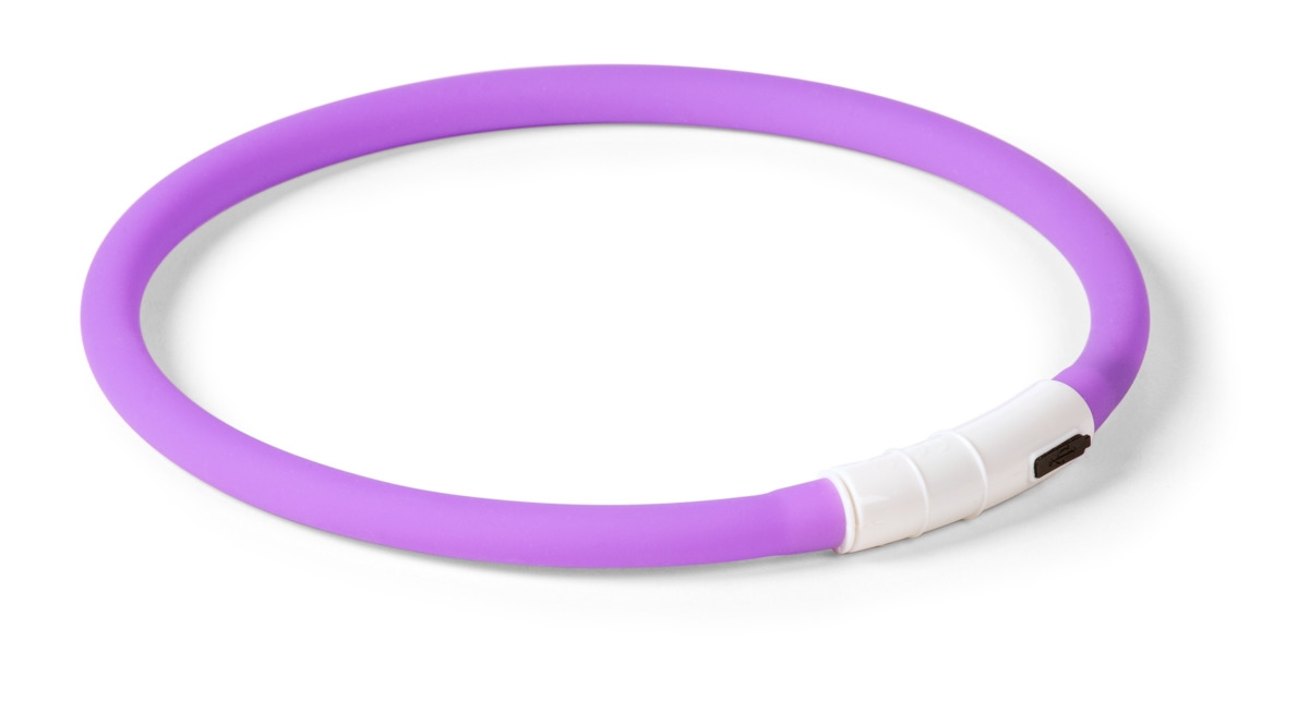 Little & Bigger LED antkaklis šunims, iki 55 cm, violetinė -  2