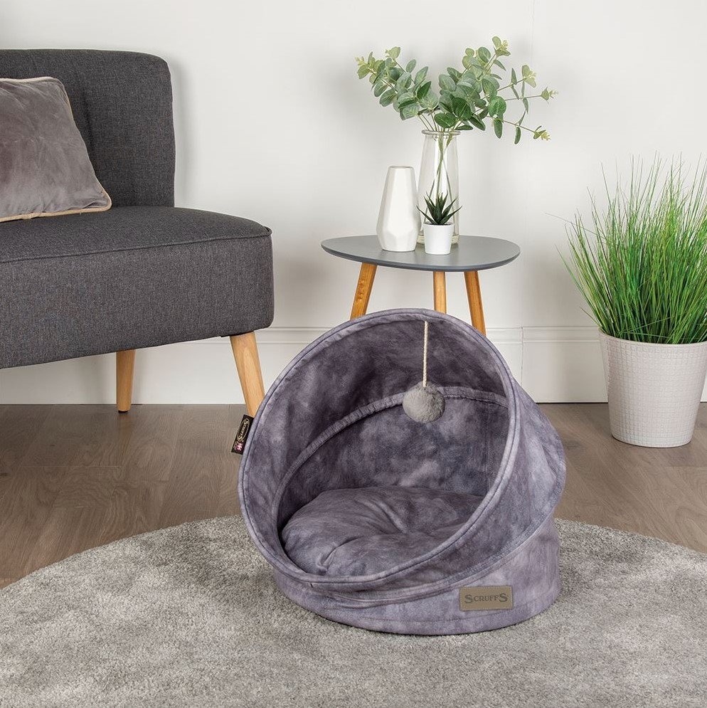 Scruffs Kensington guolis katėms, 44x44x48cm, pilkas -  4