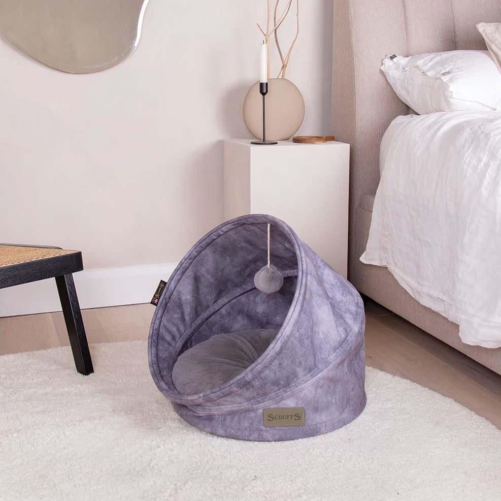 Scruffs Kensington guolis katėms, 44x44x48cm, pilkas -  5