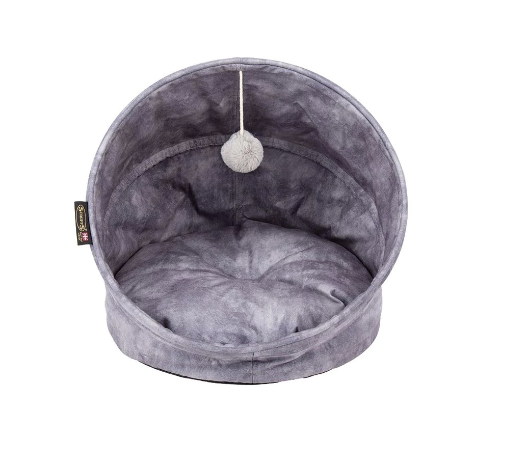 Scruffs Kensington guolis katėms, 44x44x48cm, pilkas -  7