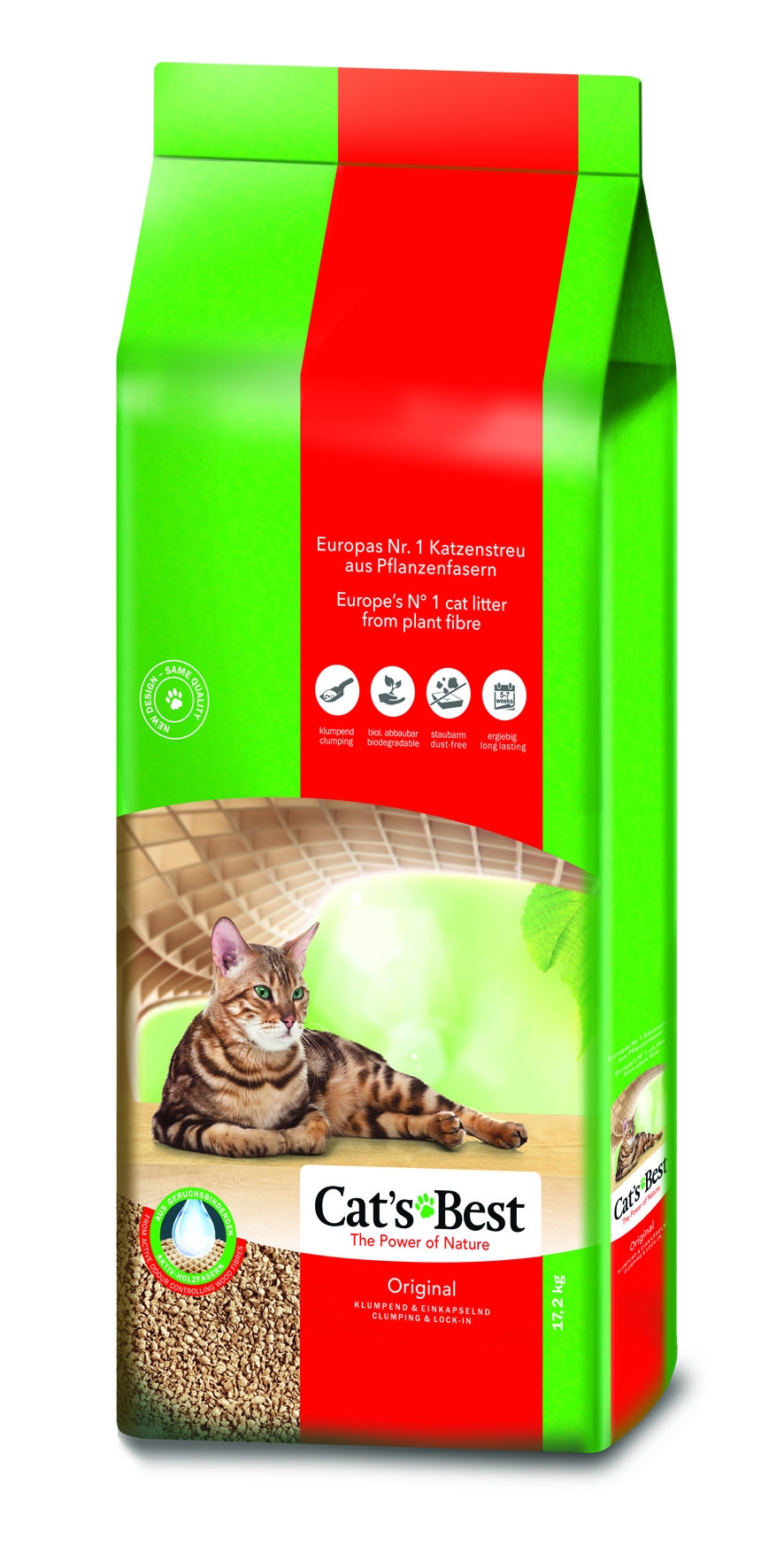 Cats Best Original kraikas katėms, 40 L/ 17,2 kg -  2