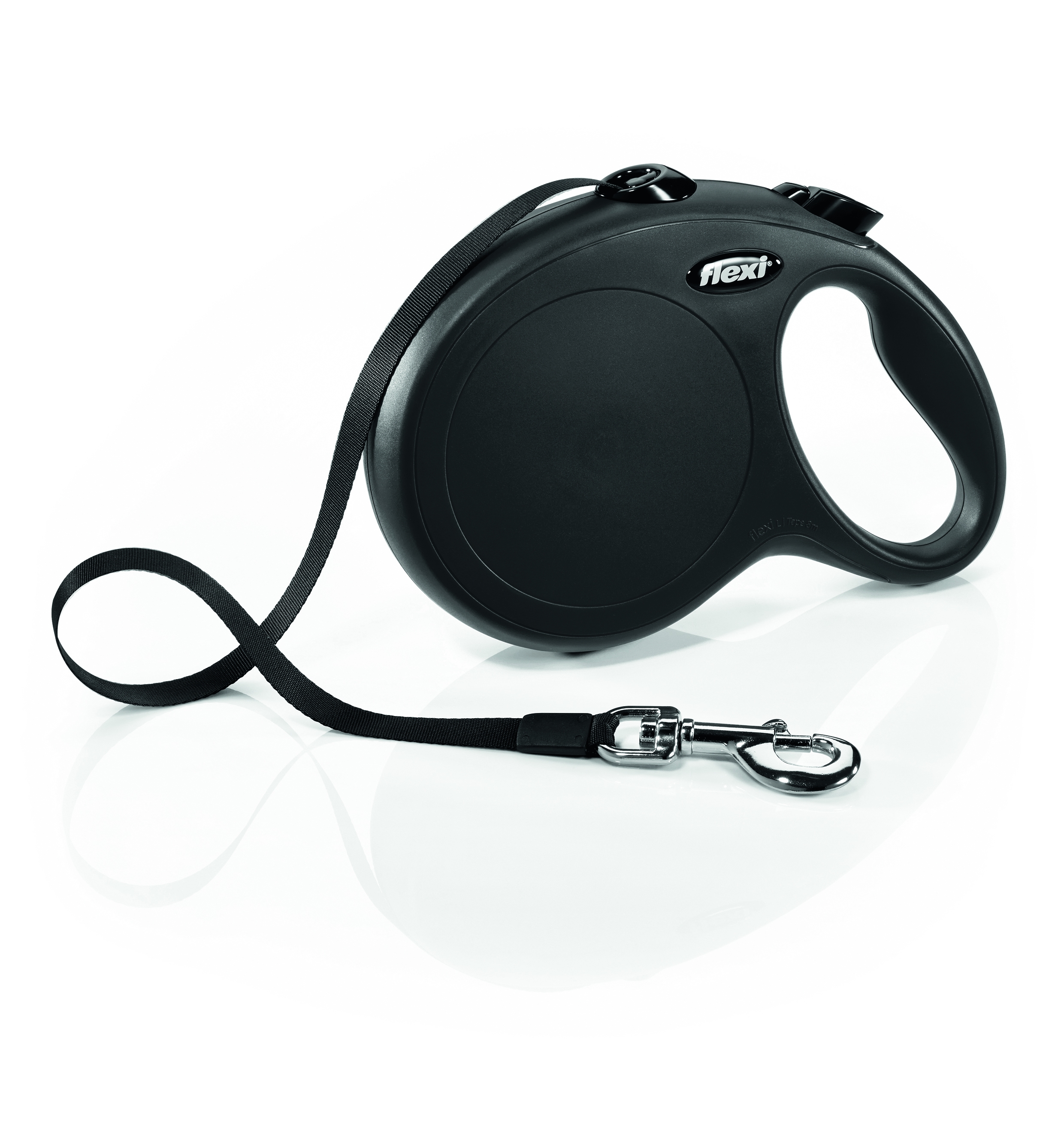 Flexi Classic automatinis juostinis pavadėlis, L/8 m, juodas -  2