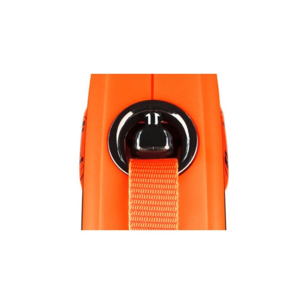 Flexi Xtreme automatinis juostinis pavadėlis L/5 m, oranžinis -  3