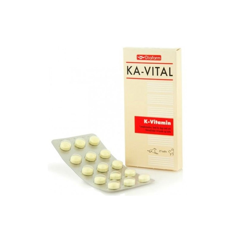 Diafarm Ka-Vital vitminas K šunims ir katėms, 15 tablečių -  2