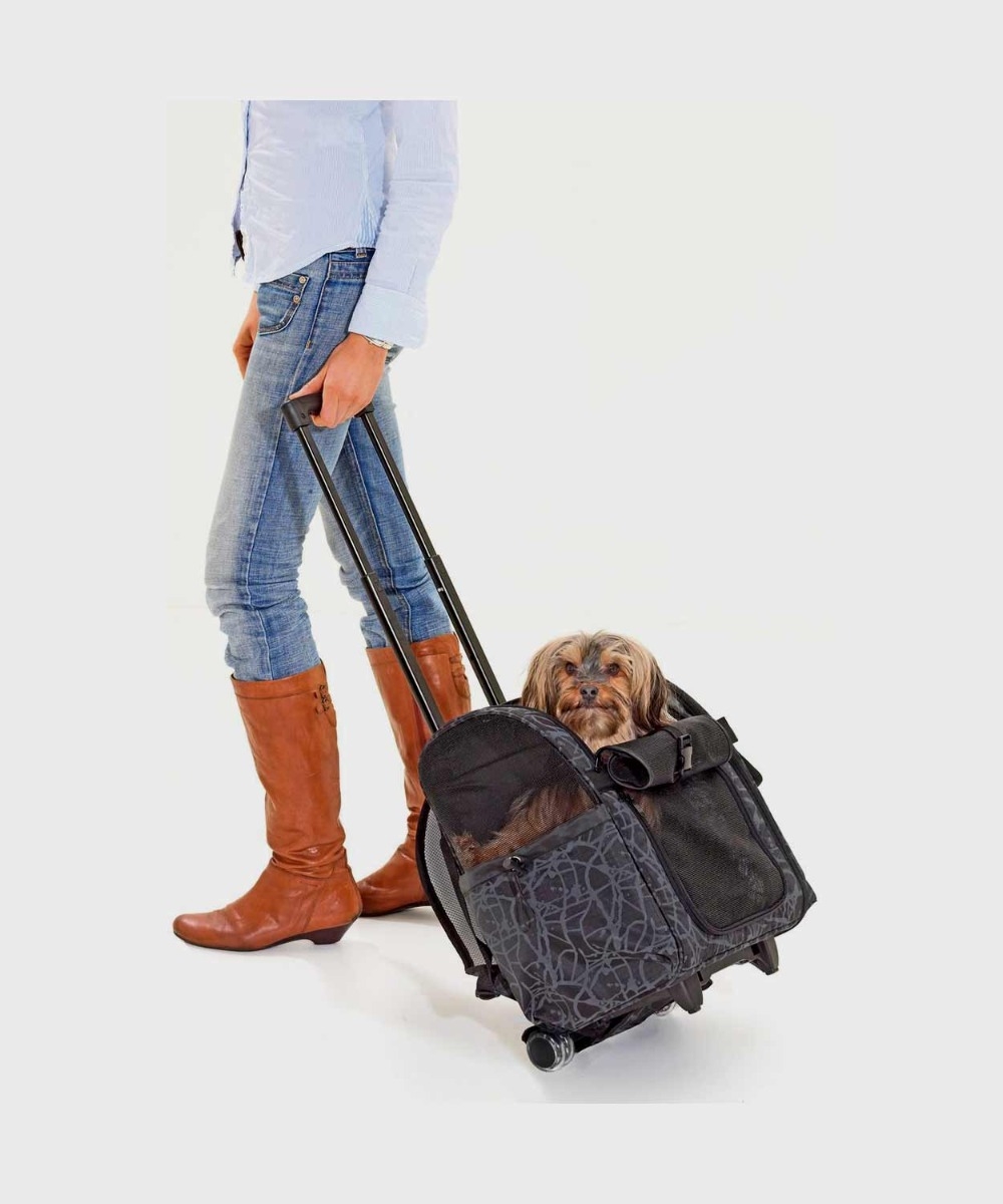 Flamingo Smart Trolley kelioninis krepšys, 32x29x52cm, juodas -  3