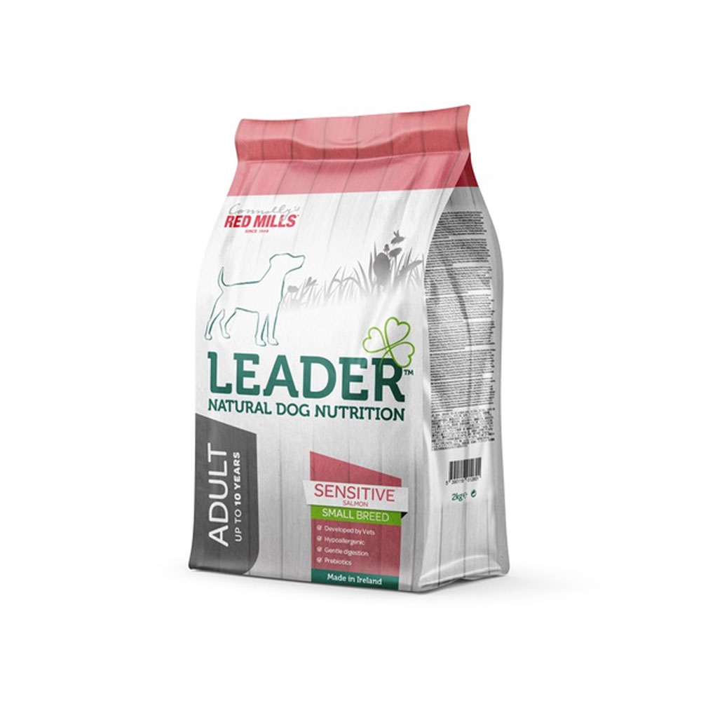Leader Sensitive Small sausas maistas šunims su lašiša, 2 kg -  2