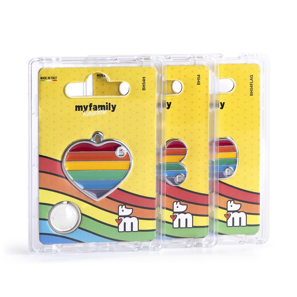 My Family Rainbow graviruojamas pakabukas - kaulas, S dydis -  4