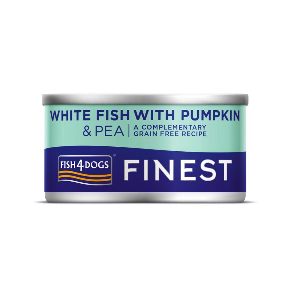 Fish4Dogs Finest konservai šunims su skumbre, moliūgu/žirneliais, 85 g -  2