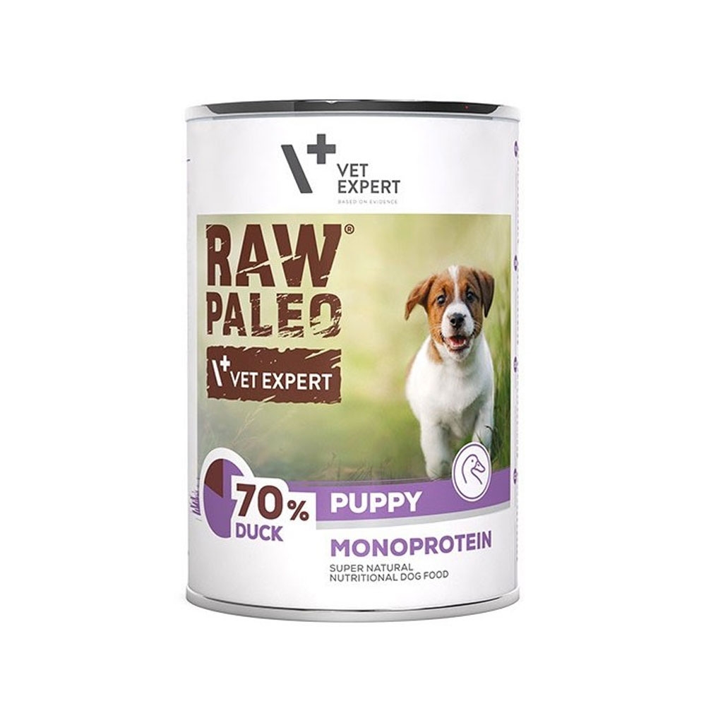 Raw Paleo Puppy konservai šuniukams su antiena, 400 g -  2