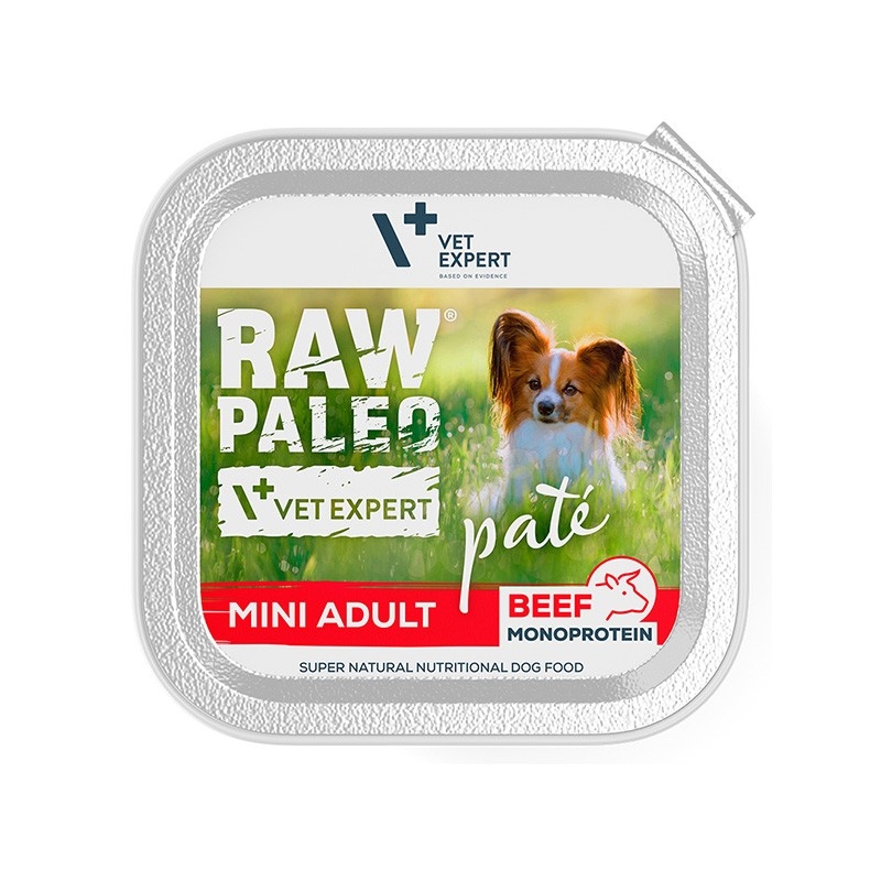 Raw Paleo Pate Mini Adult paštetas šunims su jautiena, 150 g -  2