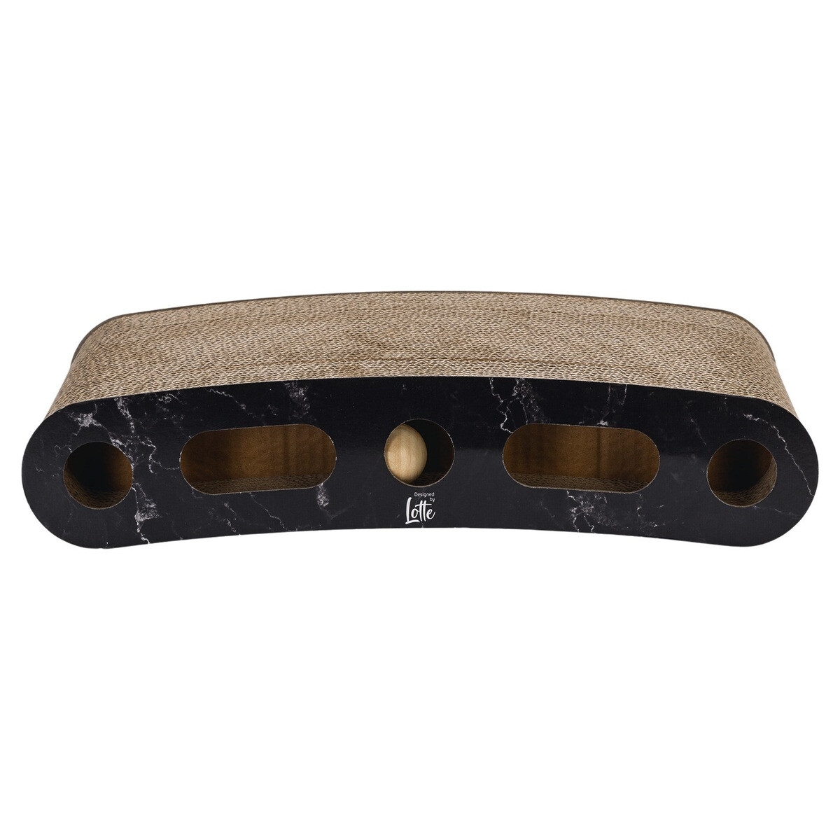 Beeztees DBL Suvi draskymo lenta katėms, 46x25x9 cm, juoda -  2