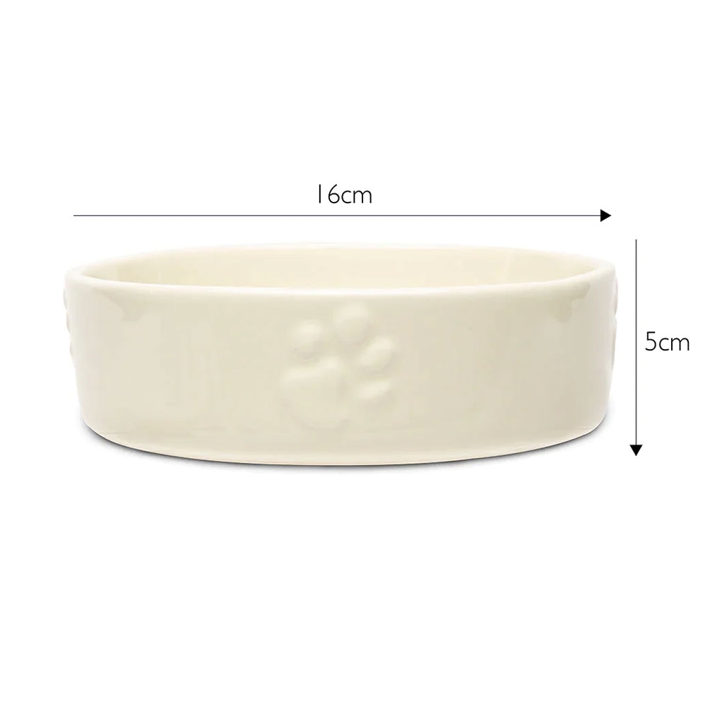 Scruffs Icon lėto valgymo dubenėlis, 16 cm, kreminės spalvos -  3