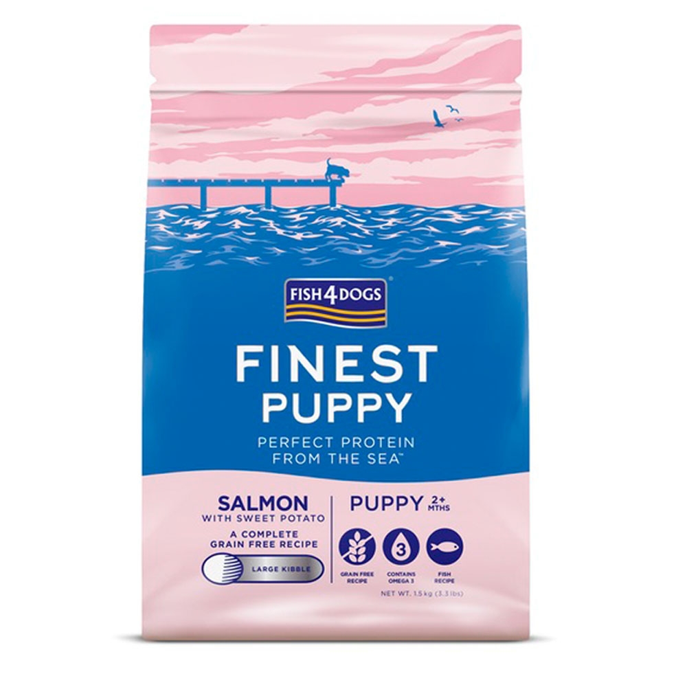 Fish4Dogs Finest Puppy sausas maistas šunims, 1,5 kg (maž.granulės) -  2