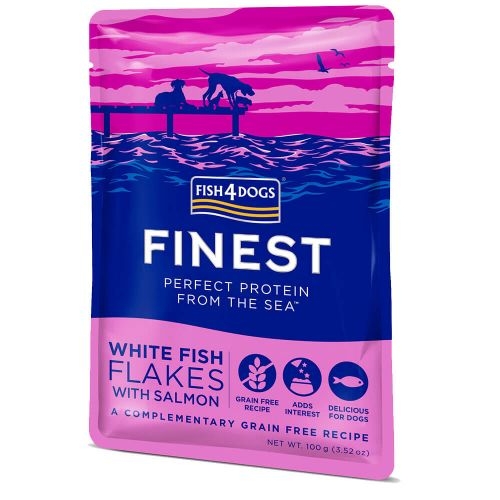 Fish4Dogs Finest konservai šunims su baltąja žuvimi ir lašiša, 100 g -  3
